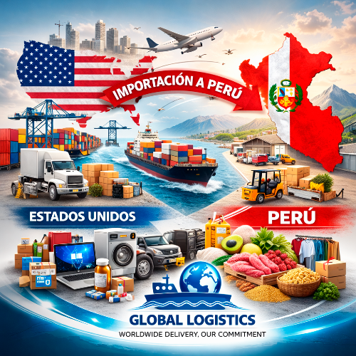 Importación de Estados Unidos a Perú de electrónicos, repuestos y maquinaria – transporte internacional de carga